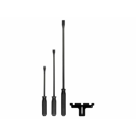 Tekton Angled End Handled Pry Bar Set w/Wall Hanger, 3-Piece 12, 17, 25 in. LSQ96501